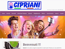 Tablet Screenshot of gruppocipriani.com